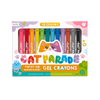 Stockist of Ooly's set of 12 twist up watercolor Cat Parade gel crayons.  12 classic colors.