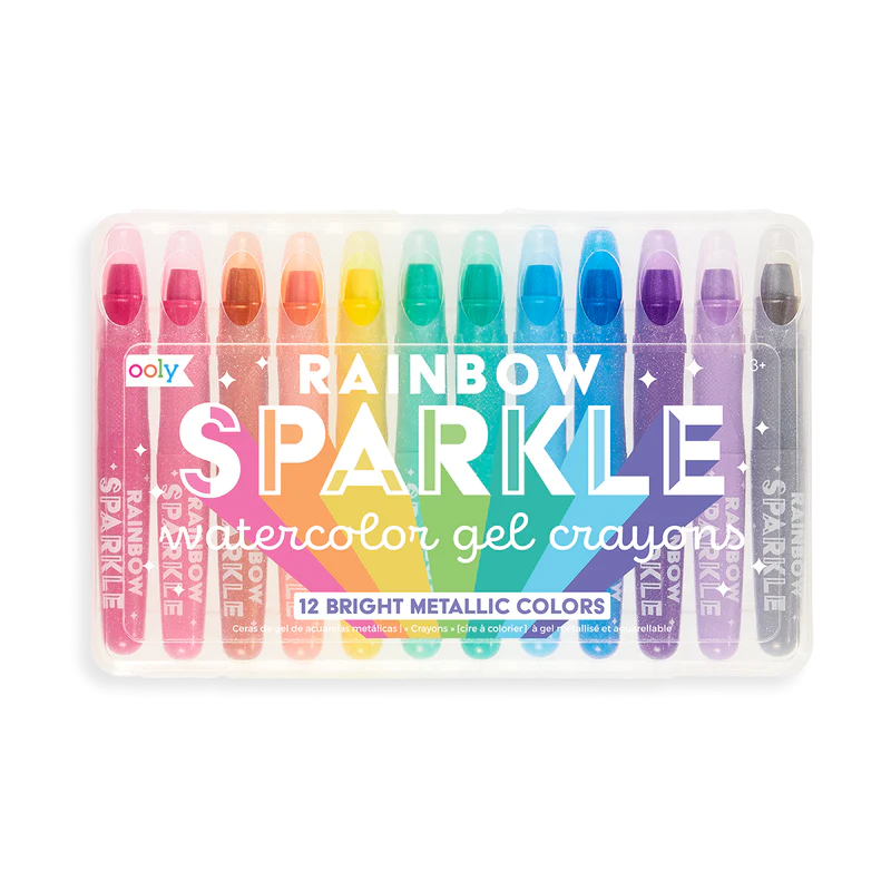 OOLY Rainbow Sparkle Metallic Watercolor Gel - Set of 12