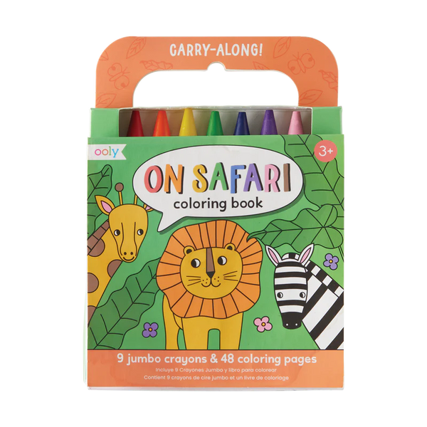 Stockist of Ooly's Carry Along Crayon & Coloring Book Kit - On Safari