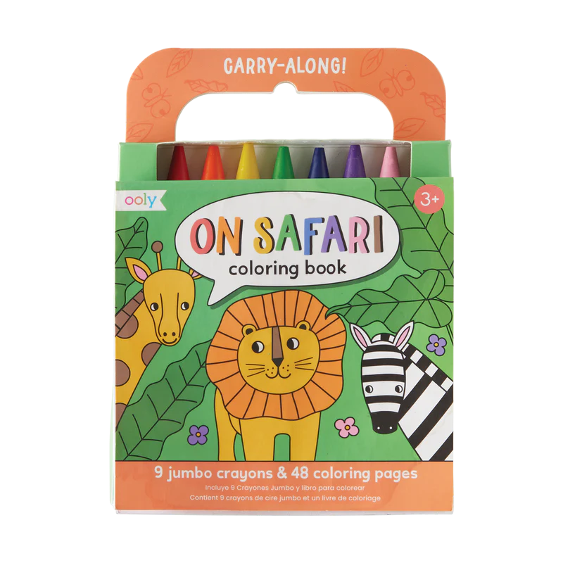 Stockist of Ooly's Carry Along Crayon & Coloring Book Kit - On Safari