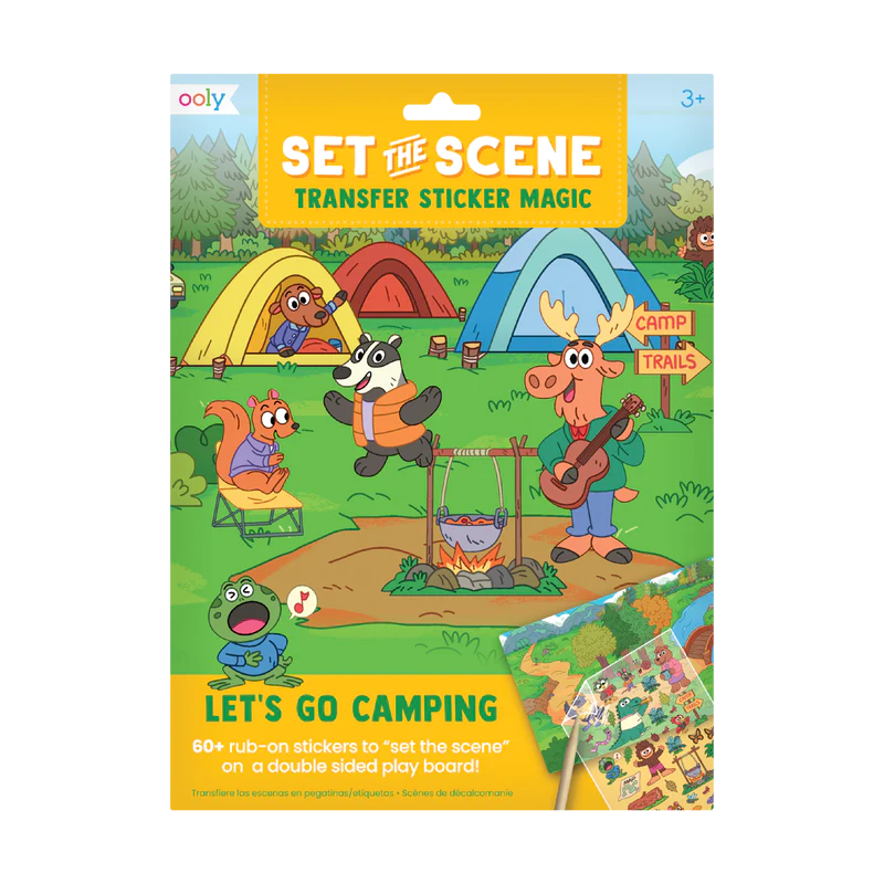 Stockist of Ooly's Set the Scene Transfer Stickers Magic - Let's Go Camping