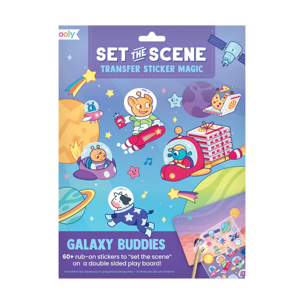 Stockist of Ooly's Set the Scene Transfer Stickers Magic - Galaxy Buddies