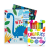 Stockist of Ooly's Budding Artist Gift Pack.  Contains 2 Doodle Pad Duo Sketch books and one set of 12 Chunkies Paint Sticks.