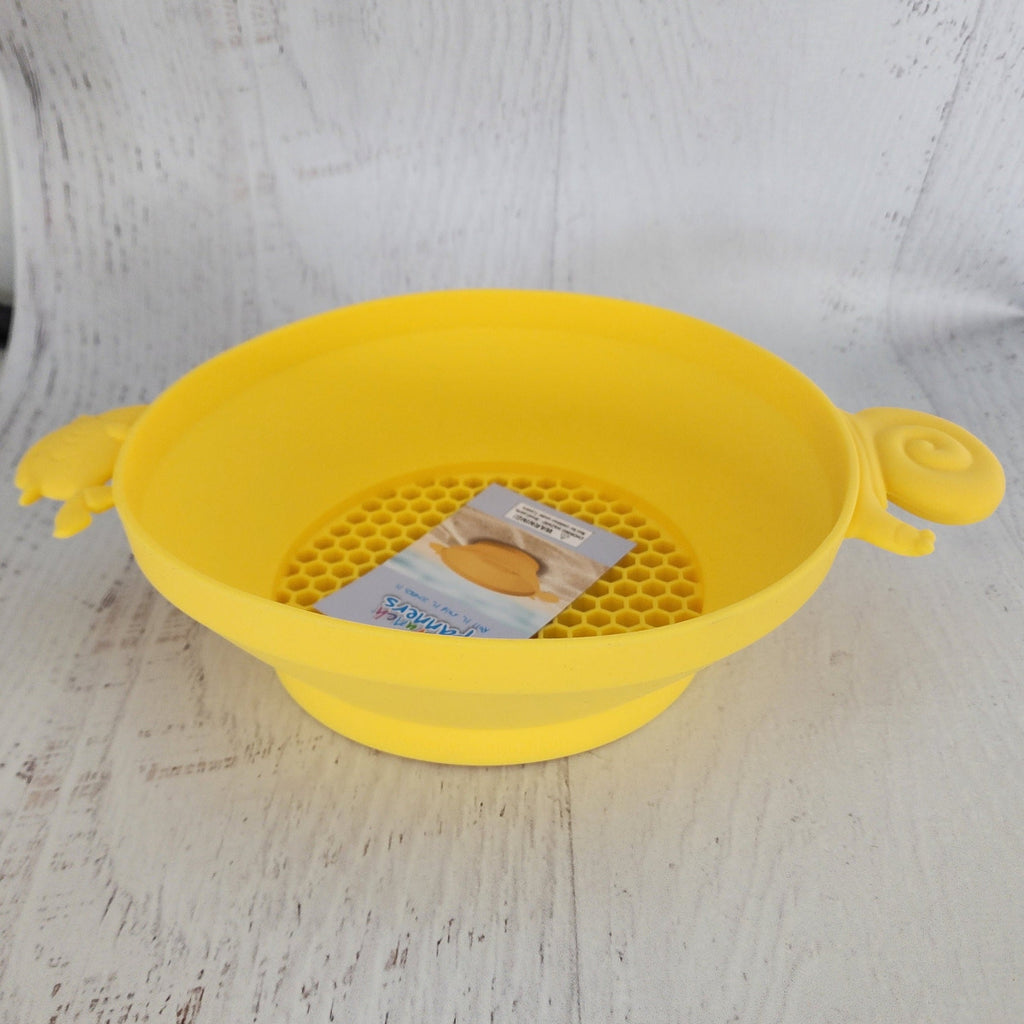 US stockist of Scrunch's silicone sand sifter in Mustard