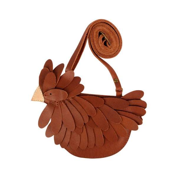 US stockist of Donsje's cognac classic leather Boda purse.  Features an adjustable strap and zipper for easy access.