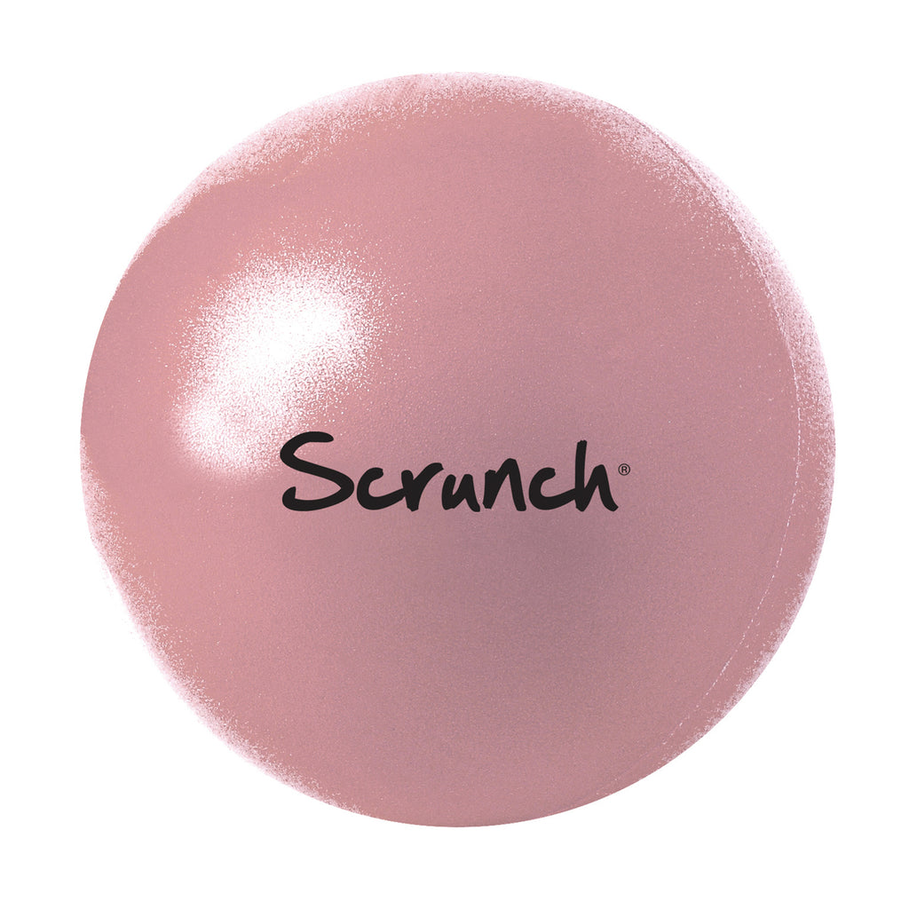 US stockist of Scrunch's ball in dusty rose.  Made from non-toxic, recyclable, phthalate free pvc.  Comes with straw to inflate.  Deflate, scrunch roll and fold for easy transport.