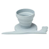 US stockist of Scrunch's silicone Snail Water Measurer in Duck Egg Blue.