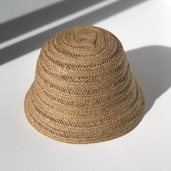 US stockist of Fini the Label's Natural Straw bucket hat.