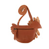US stockist of Donsje's cognac classic leather Boda purse.  Features an adjustable strap and zipper for easy access.