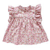 US Stockist of Aubrie Sakura Smock Top in Forget Me Not Floral