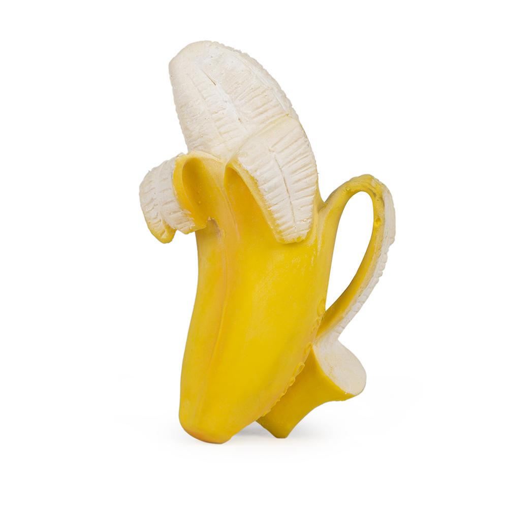 US stockist of Oli & Carol's Ana Banana teether and bath toy.  Made from 100% sustainable natural rubber with no holes.