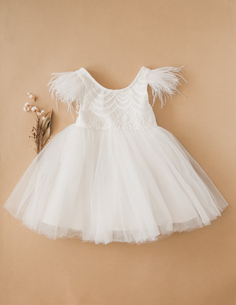 Angelina Feather & Lace Gown Angelina Feather & Lace Gown