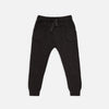 US stockist of Miann & Co's gender neutral charcoal baby knit pants. Made from 100% cotton with functional drawstring, pockets and ribbed cuffs.