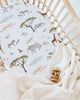 US stockist of Snuggle Hunny Kid's Bronze stretch cotton jersey bassinet sheet. Can also be used as a change mat cover.