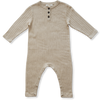 US stockist of Grown Clothing's gender neutral, organic cotton ribbed button jumpsuit in Natural.
