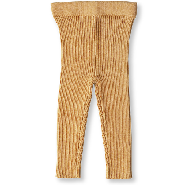 US stockist of Grown Clothing's gender neutral, organic cotton, ribbed essential leggings in Buttermilk.