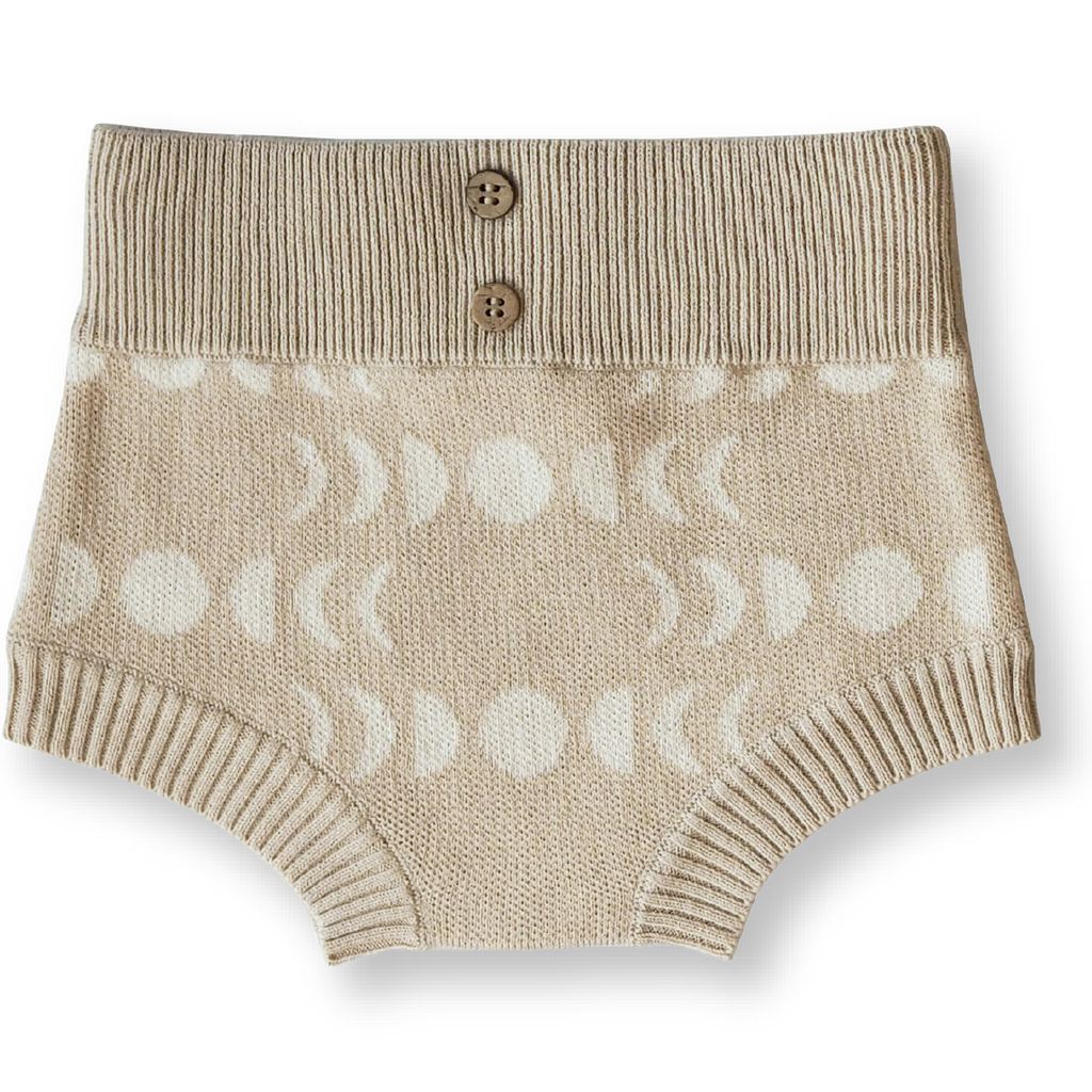 US stockist of Grown Clothing's gender neutral, organic cotton Lunar bloomers in Natural.