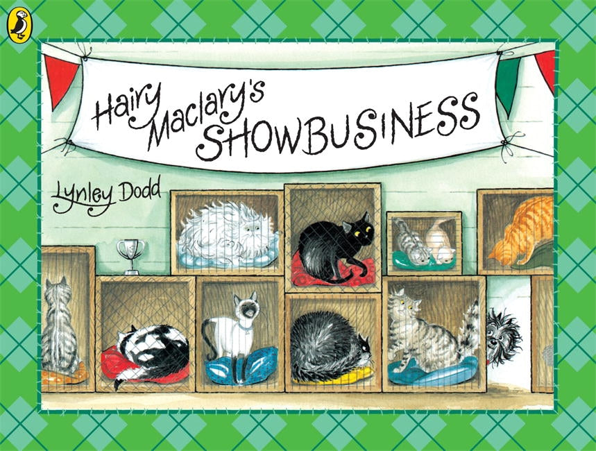 US stockist of New Zealand's children's book; Hairy McClary's Showbusiness. Written by Lynley Dodd in paperback format.
