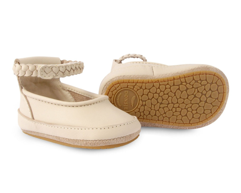 US stockist of Donsje's Hollie Shoes in Cream Leather.