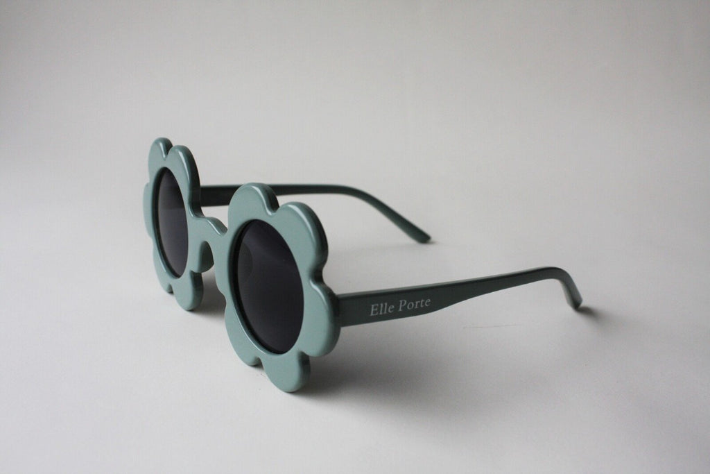 US stockist of Elle Porte's Daisy sunglasses in Spearmint Twist green with dark lenses.