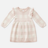 US stockist of Miann & Co's Frill Knit Dress in Ballet Pink Gingham