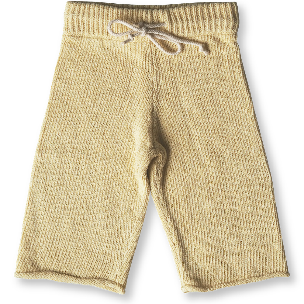 US stockist of Grown Clothing's gender neutral, linen blend beach pants in Lemon.