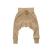 US stockist of Two Darlings gender neutral, mustard stripe rib cotton stretch harem jogger pants
