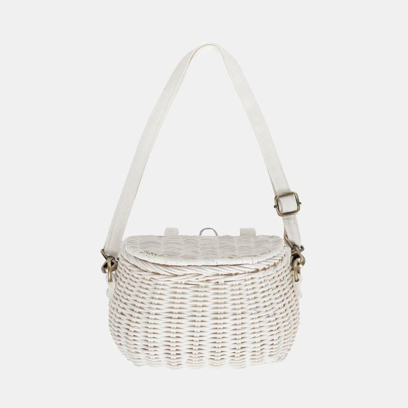 US stockist of Olli Ella handwoven Mini Chari white basket