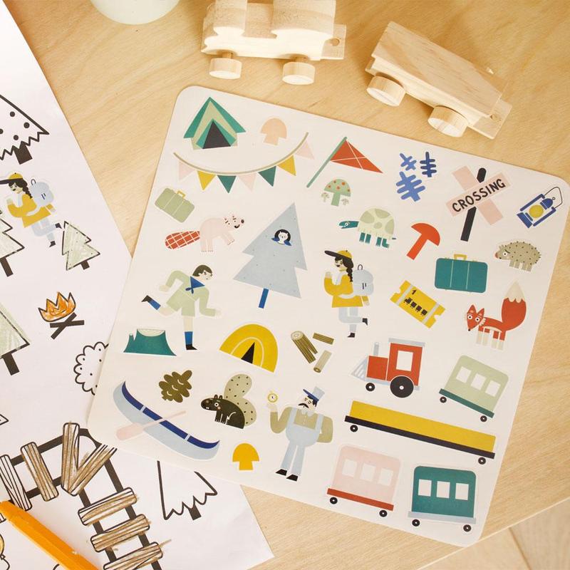 US stockist of Olli Ella's Playpa Forest stickers.  Contains 3 sheets of stickers.