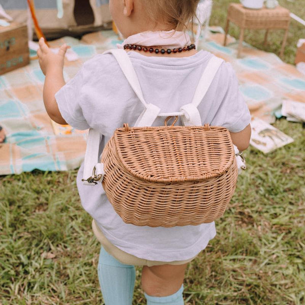 US stockist of Olli Ella handwoven Mini Chari natural basket