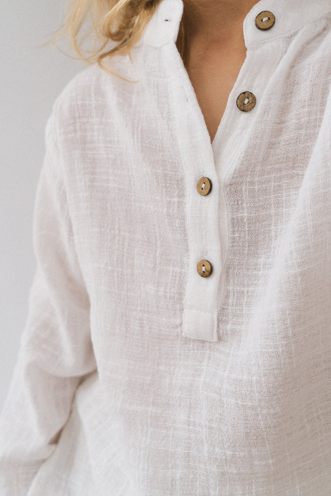 US stockist of Illoura the Label's Cove Shirt in White