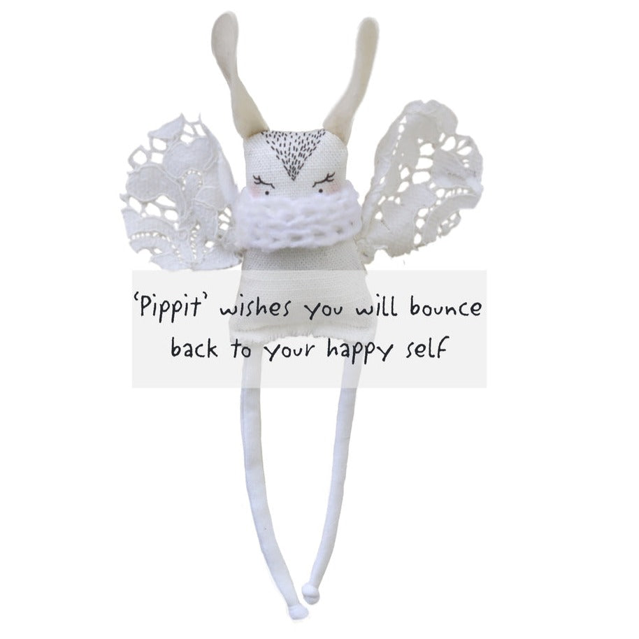 US stockist of The Wish Pixies Pippit Pixie.  She wishes you will bounce back to your happy self.