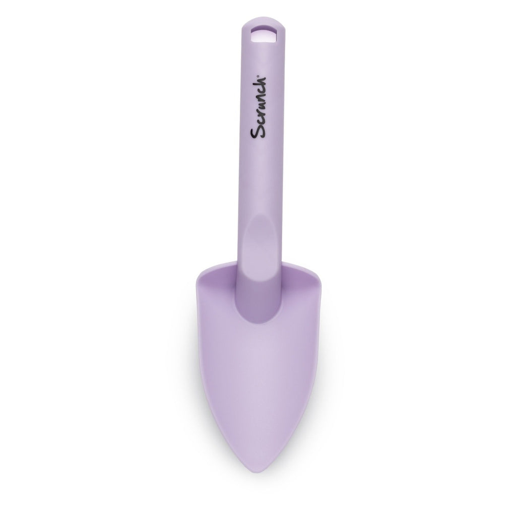 US stockist of Scrunch's spade in light purple.  Made from recyclable polypropylene with a rubber handle.