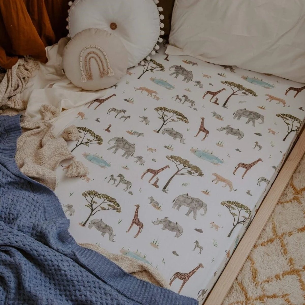 Snuggle Hunny Kids USA Safari Crib Sheet – The Little Kiwi Co