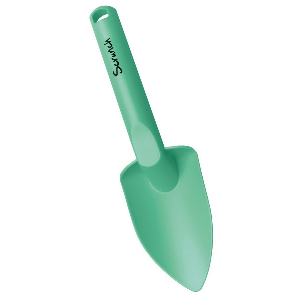 US stockist of Scrunch's spade in mint.  Made from recyclable polypropylene with a rubber handle.