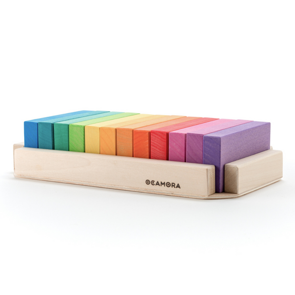 US stockist of Ocamora's small set of 12 wooden color boards.