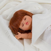 US stockist of Minikane's "Sleepy Capucine" girl doll.  Measures 13" in height and has moveable limbs.  Anatomically correct and features straight red hair with bangs, white skin and blue/ grey eyes that close.