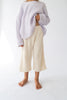 US stockist of Illoura the Label's 3/4 essential ribbed knit pants in Vanilla