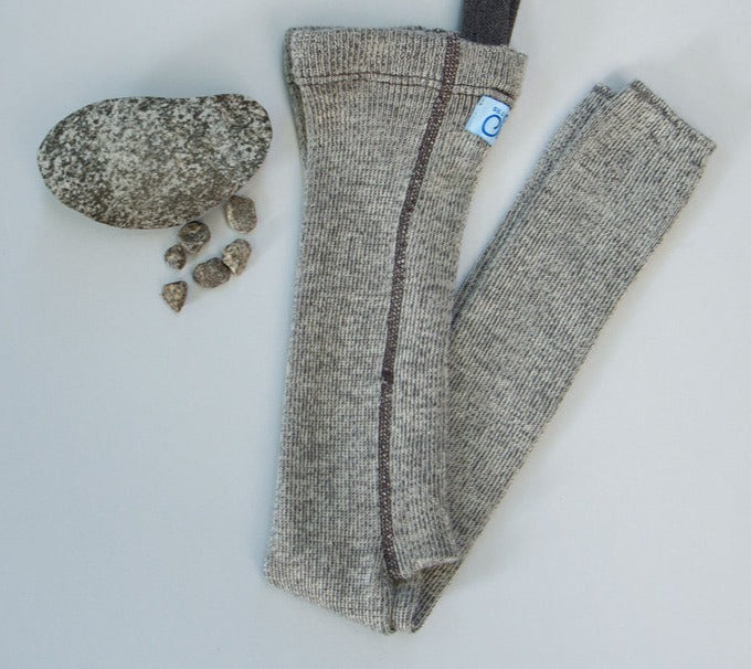 US stockist of Silly Silas' gender neutral, Wooly footless tights in Granite Grey.