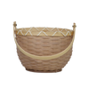 US stockist of Olli Ella's handmade bamboo Small Blossom Basket in Light Grey