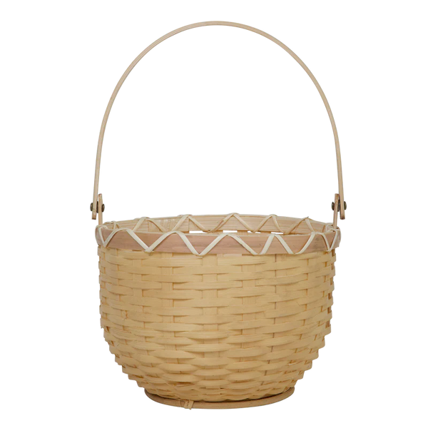 US stockist of Olli Ella's handmade bamboo Small Blossom Basket in Nude