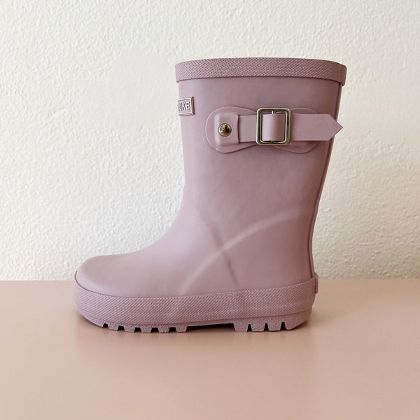 US stockist of Hubble & Duke's natural rubber, Dusty Lilac rainboots.