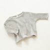 US stockist of Illoura the Label's gender neutral, relaxed fit, cotton essential knit sweater in Powder Blue.