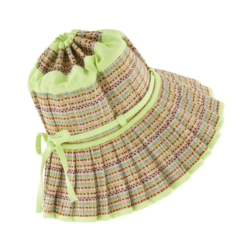 US stockist of Lorna Murray's handmade, child's Bathers Beach Capri hat.