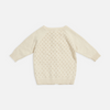 US stockist of Miann & Co's cotton knit cardigan in eggnog.