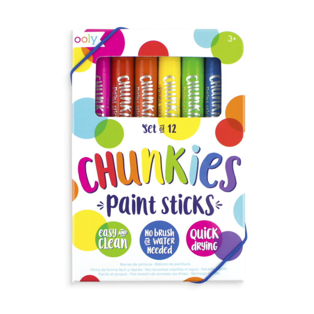 US stockist of Ooly's Chunkies Set of 12 Paint Sticks