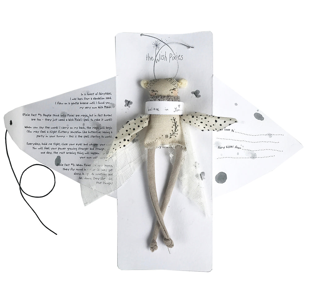 US stockist of The Wish Pixies Poe Pixie.  She wishes for you to be proud of who you are.