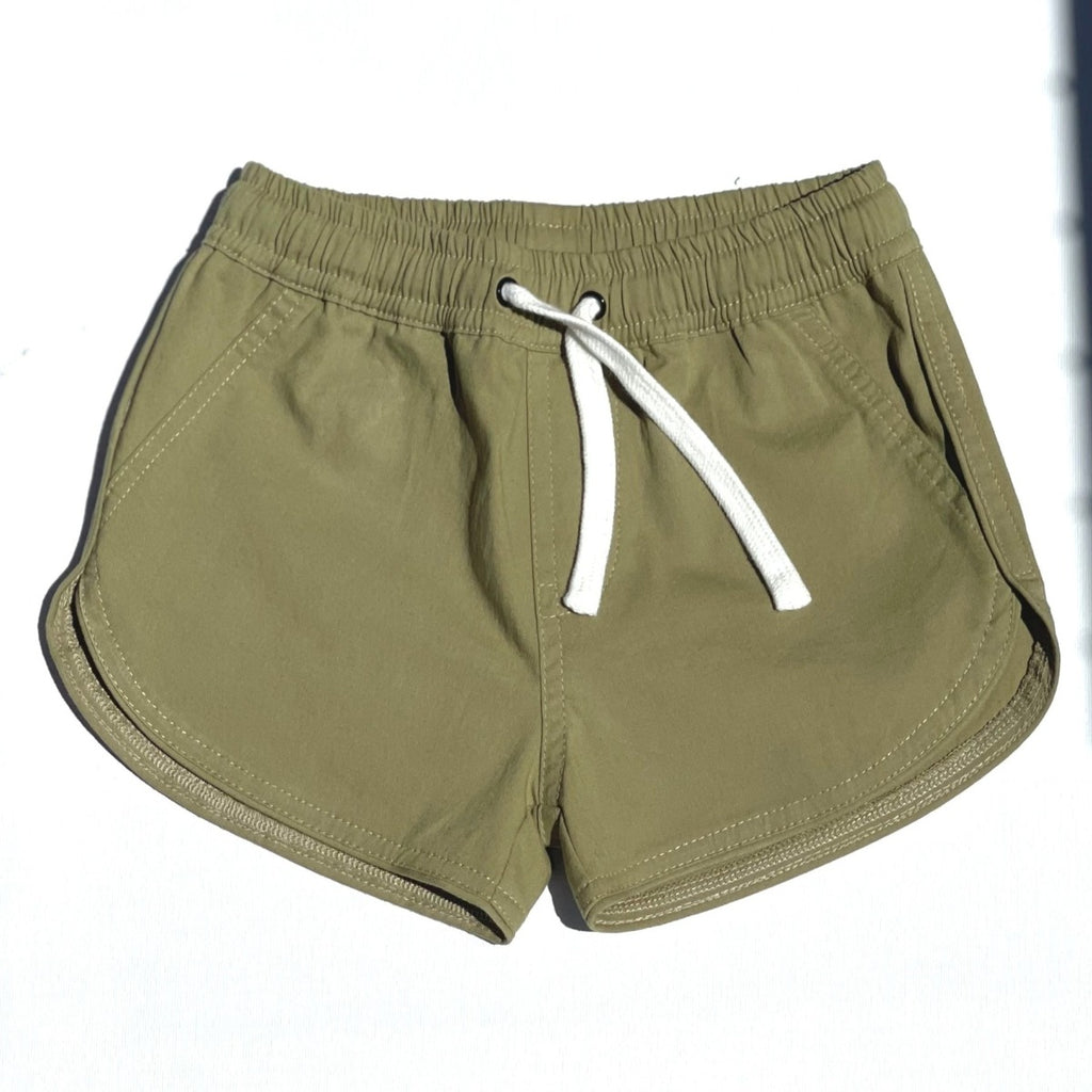 US stockist of Fini. the Label's soft cotton canvas boardshort in Sage.
